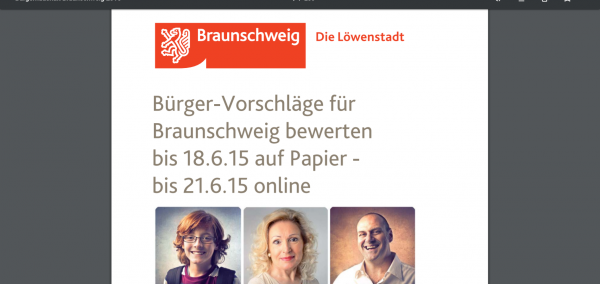 Broschüre Bürgerhaushalt Braunschweig