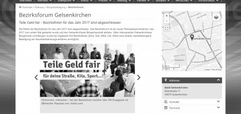 Screenshot Webseite https://www.gelsenkirchen.de/de/rathaus/buergerbeteiligung/bezirksforum